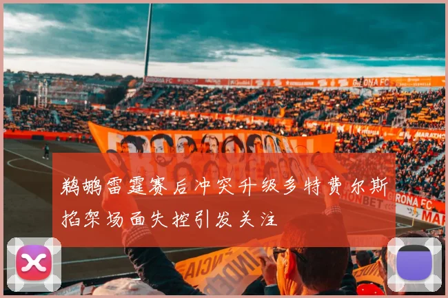 鹈鹕雷霆赛后冲突升级多特费尔斯掐架场面失控引发关注
